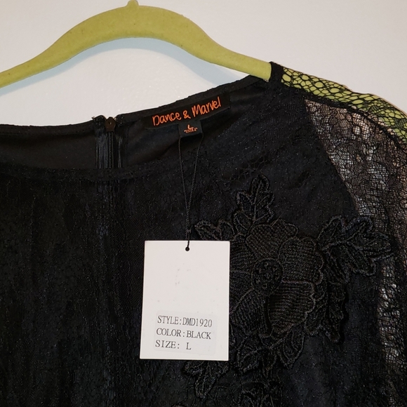 Dance & marvel black lace dress large NWT - Picture 5 of 5